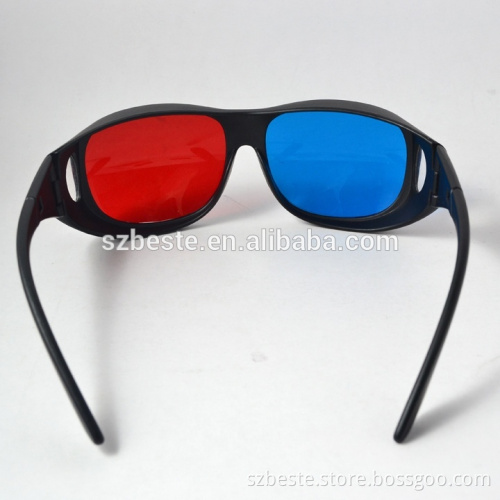 cool&stylish plastic red blue 3d glasses